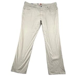 Tommy Bahama Men's Pants 42x32 Cotton Blend Chino Standard‎ Beige